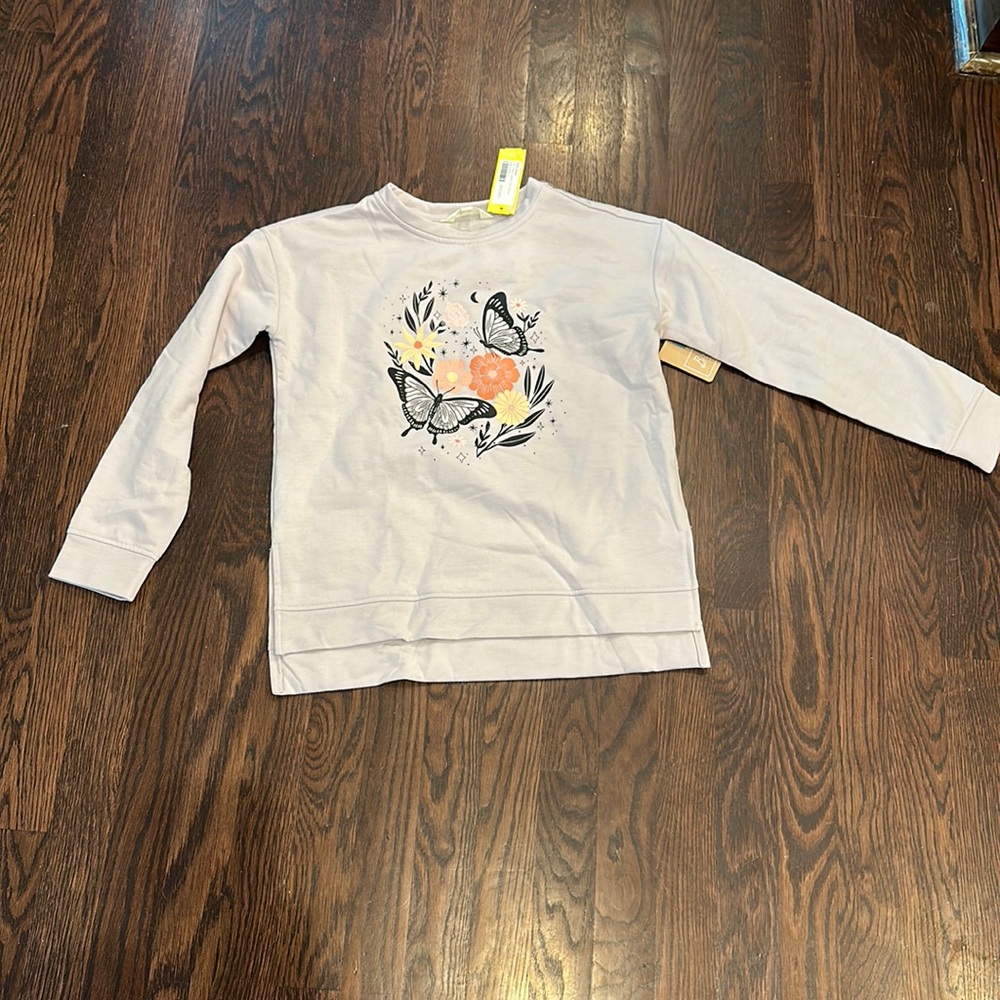 LIGHT PURPLE KIDS PULLOVER EITH DESIGN SIZE 12